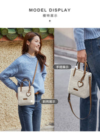 Women's Oxford Cloth Crossbody Bag Multi-layer Phone Purse Nylon Fashion Shoulder Bag