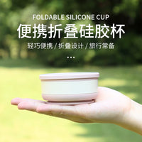 Collapsible Silicone Travel Cup for Outdoor Camping and Travel