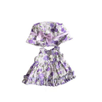 24cm Mia Doll Cotton Floral Dress Outfit