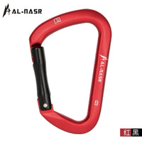 D-Ring Quickdraw Carabiner for Outdoor Climbing and Rappelling