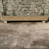 Outdoor Vintage Stone Trough Garden Water Feature Piglet Fish Pond Ornament