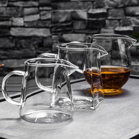 Thickened Heat-Resistant Glass Gongdao Bei Tea Strainer Set with Filter for Kung Fu Tea