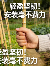 Bamboo Garden Stakes for Climbing Plants, Vegetables, Tomatoes, Cucumbers, Beans, and Fences