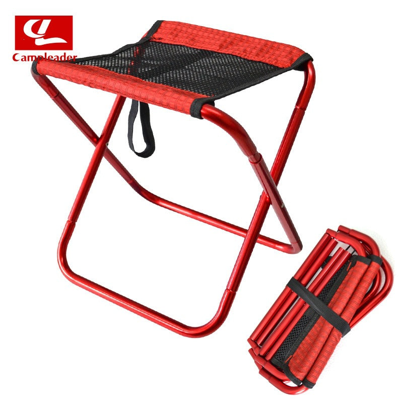Portable Aluminum Alloy Folding Stool for Outdoor Camping Fishing Hiking