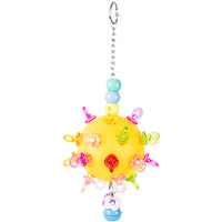 Parrot Chew Toy Ball for Small Birds, Budgies, Cockatiels - Molar Grinding and Entertainment