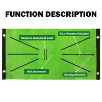 Golf Training Mat with Swing Trajectory Detection for Beginners