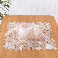 Lace Embroidered Appliance Dust Cover for Rice Cooker, Air Fryer, Nightstand, Tea Table