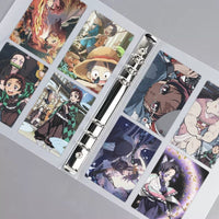 A5 Frosted Transparent 4-Grid Loose-Leaf Binder Cover for Photo Cards and Notebooks