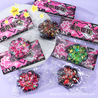 Squishy Sequin Cat Paw Fidget Toy - Stress Relief Slow Rebound Sensory Toy