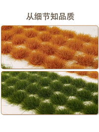 DIY Miniature Plant Model Grass Tufts for Sand Table and HO Train Scenery