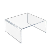 Acrylic U-Shaped Monitor Stand Riser Clear Desktop Organizer Shelf