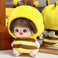 Cute Little Bee 10cm Cotton Plush Doll Clothes Set