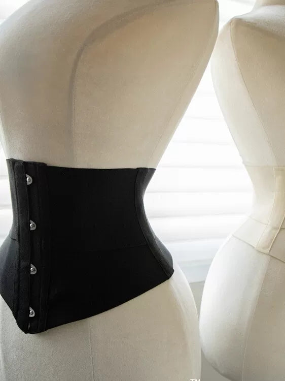 Kbra French Fishbone High-Elastic Waist Cincher with Steel Bone Support for Slimming and Shaping