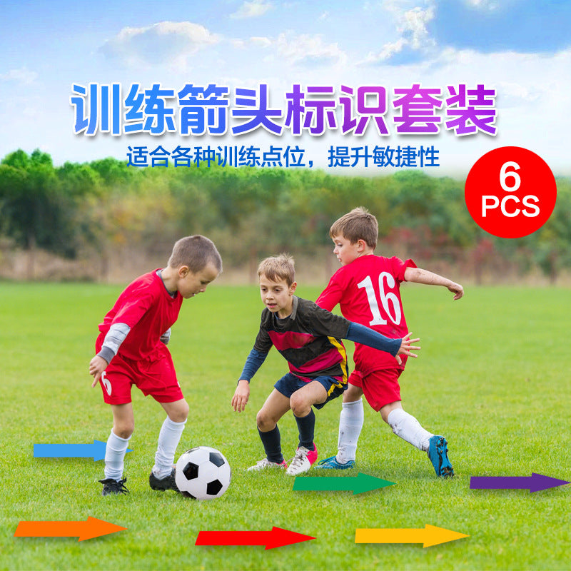Kids Agility Training Markers Non-Slip Arrow/Round Indicator Pads for Gym Basketball Soccer Footwork Drills