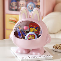 Cute Monster Desktop Organizer Box with Big Ears for Hair Accessories and Snacks