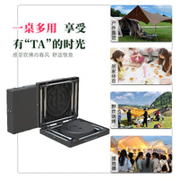 Portable Folding Camping Table with Adjustable Height for Outdoor Picnics and Markets