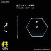 Adjustable Clear Display Stand for 1/6 to 1/12 Scale Action Figures