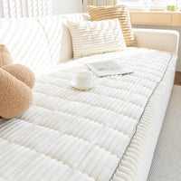 Corduroy Plush Sofa Cushion for Autumn/Winter - Non-Slip Modern Furniture Protector