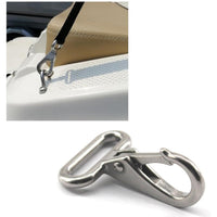 316 Stainless Steel Long Oval Spring Hook for Marine Webbing