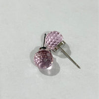 Unisex Colorful Crystal Earth Ball Stud Earrings