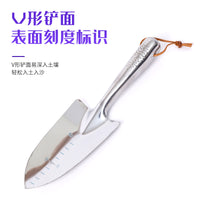 Stainless Steel Garden Trowel and Rake Set for Balcony Gardening and Planting