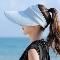 Women's Korean Style Sun Visor Hat for Outdoor Sports and Sun Protection