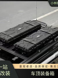 Flat-Top 110L Off-Road SUV Roof Cargo Storage Box for Outdoor Camping