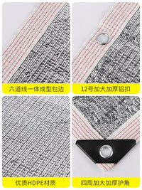 Aluminum Foil Sunshade Net for Anti-Aging, Thickened Sun Protection, Heat Insulation, and Shading