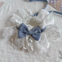 Pet Lace Ruffle Bib Collar for Cats and Small Dogs, Princess Style Scarf for Photoshoots, All Seasons