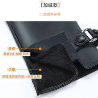 Women's Winter Warm Touchscreen Leather Gloves with Plush Lining for Driving and Cycling