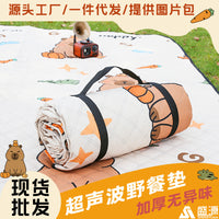 Extra Thick Aluminum Film Picnic Blanket, Waterproof Portable Outdoor Camping Mat