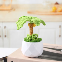 Diamond-Shaped PP Plastic Flower Pot for Crochet and Knitting Projects