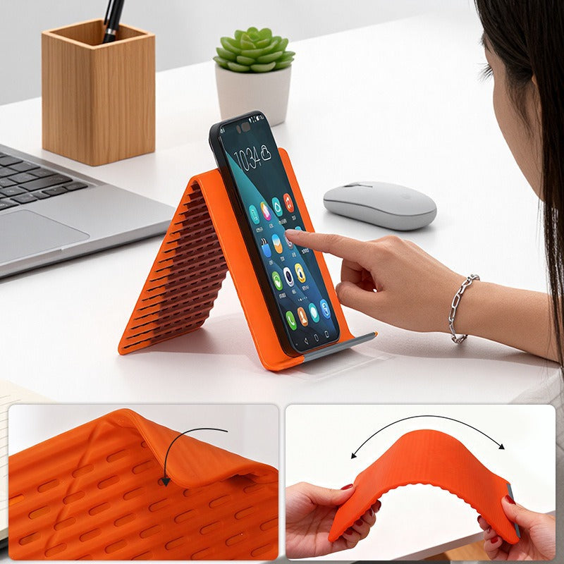 Flexible Silicone Phone Tablet Laptop Stand Portable Travel Holder