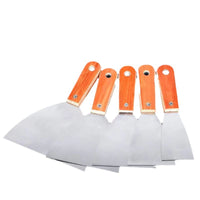 Wholesale Stainless Steel Putty Knife with Wooden Handle, Iron Handle Scraper, Multi-functional Putty Spatula for Industrial Use