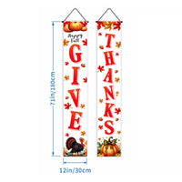 Thanksgiving Welcome Porch Sign Banner for Holiday Party Outdoor Decor