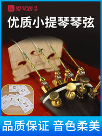 Aegean Sea Violin Strings, Performance Grade Alloy Set, Rich and Bright Tone, 4-String Set