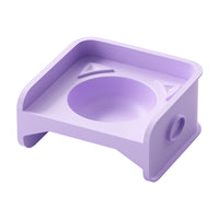 Elevated Pet Feeder with Stainless Steel Bowl, Spill-Proof & Neck Protection Design for Cats and Small Dogs
