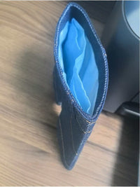 Mini Denim Coin Purse Wallet for Men and Women, Portable Card Holder ID Bag