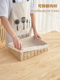 Hand-Woven Paper Rope Storage Baskets for Desk and Home Organization