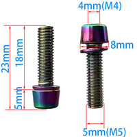M5x18mm Stainless Steel Bicycle Stem Bolts for Mountain, Road, and Fixed Gear Bikes