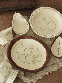 Walnut Market Japanese Style Ceramic High-Footed Yogurt Salad Breakfast Bowl