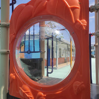 Outdoor Playground Slide Dome Cover for Kids - Transparent Acrylic Spherical Mirror