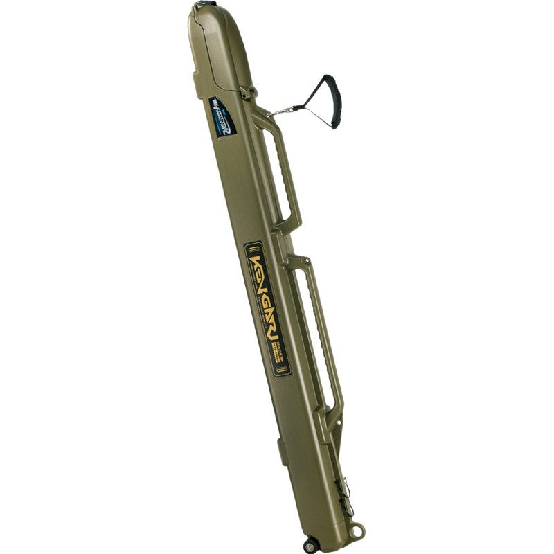 Kangaroo Expedition Fishing Rod Case with Wheels, Large Capacity Portable Anti-Collision Travel Fishing Gear Bag