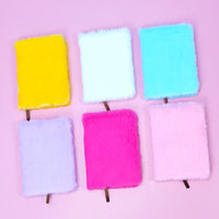 Fluffy Plush A6 Notebook for Notes, Journaling, and Daily Planning