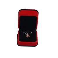 Red Velvet Black Edge Jewelry Gift Box for Rings, Pendants, Bracelets, and Necklaces
