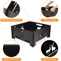 Portable Outdoor Wood Burning Stove for Camping, Heating, and BBQ