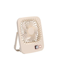 Portable USB Desk Fan with Long-Lasting Battery, Wall Mountable or Tabletop, 2-in-1 Rechargeable Fan