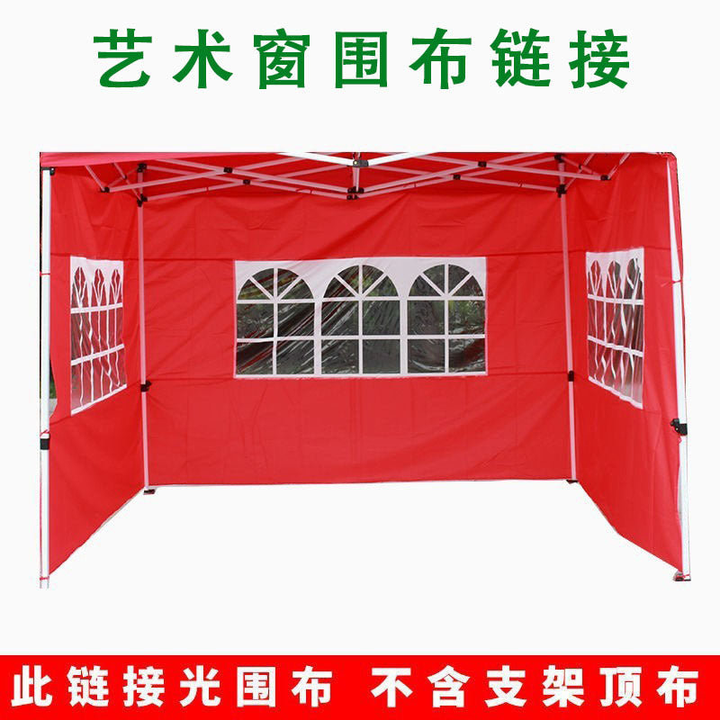 Outdoor Folding Canopy Tent Side Wall with Window for Stall Market Rain Shelter