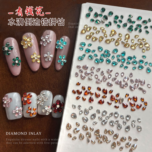 Teardrop Zircon Nail Art Rhinestones for Manicure Decoration