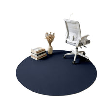 Round Leather Office Chair Mat Waterproof Non-Slip Wood Floor Protector